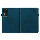 For Lenovo Legion Y700 Gen 4 Butterfly Flower Embossed Leather Tablet Case(Blue) - 3