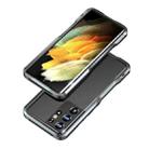 For Samsung Galaxy S21 Ultra 5G Sharp Edge Magnetic Shockproof Metal Frame Phone Case(Grey) - 1