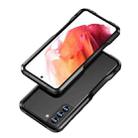 For Samsung Galaxy S21+ 5G Sharp Edge Magnetic Shockproof Metal Frame Phone Case(Black) - 1