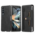 For Samsung Galaxy Z Fold4 Multifunctional Folding Phone Leather Case(Black) - 1