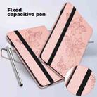 For Xiaomi Redmi Pad SE Embossed Butterfly Pattern Horizontal Flip Leather Tablet Case(Pink) - 8
