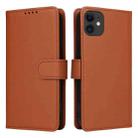 For iPhone 11 BETOPNICE BN-005 2 in 1 Detachable Imitate Genuine Leather Phone Case(Brown) - 1
