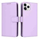 For iPhone 11 Pro BETOPNICE BN-005 2 in 1 Detachable Imitate Genuine Leather Phone Case(Light Purple) - 1