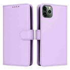 For iPhone 11 Pro Max BETOPNICE BN-005 2 in 1 Detachable Imitate Genuine Leather Phone Case(Light Purple) - 1