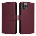For iPhone 11 Pro Max BETOPNICE BN-005 2 in 1 Detachable Imitate Genuine Leather Phone Case(Wine Red) - 1