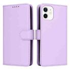 For iPhone 12 mini BETOPNICE BN-005 2 in 1 Detachable Imitate Genuine Leather Phone Case(Light Purple) - 1