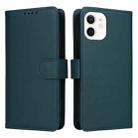 For iPhone 12 mini BETOPNICE BN-005 2 in 1 Detachable Imitate Genuine Leather Phone Case(Blue) - 1