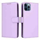 For iPhone 12 Pro Max BETOPNICE BN-005 2 in 1 Detachable Imitate Genuine Leather Phone Case(Light Purple) - 1