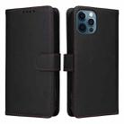 For iPhone 12 Pro Max BETOPNICE BN-005 2 in 1 Detachable Imitate Genuine Leather Phone Case(Black) - 1