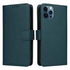 For iPhone 12 Pro Max BETOPNICE BN-005 2 in 1 Detachable Imitate Genuine Leather Phone Case(Blue) - 1