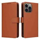 For iPhone 13 Pro BETOPNICE BN-005 2 in 1 Detachable Imitate Genuine Leather Phone Case(Brown) - 1