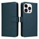 For iPhone 14 Pro BETOPNICE BN-005 2 in 1 Detachable Imitate Genuine Leather Phone Case(Blue) - 1