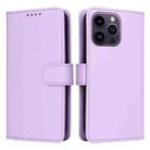 For iPhone 14 Pro Max BETOPNICE BN-005 2 in 1 Detachable Imitate Genuine Leather Phone Case(Light Purple) - 1