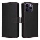 For iPhone 14 Pro Max BETOPNICE BN-005 2 in 1 Detachable Imitate Genuine Leather Phone Case(Black) - 1