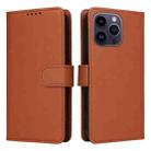 For iPhone 14 Pro Max BETOPNICE BN-005 2 in 1 Detachable Imitate Genuine Leather Phone Case(Brown) - 1