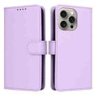 For iPhone 15 Pro Max BETOPNICE BN-005 2 in 1 Detachable Imitate Genuine Leather Phone Case(Light Purple) - 1