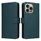 For iPhone 15 Pro Max BETOPNICE BN-005 2 in 1 Detachable Imitate Genuine Leather Phone Case(Blue) - 1