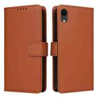 For iPhone XR BETOPNICE BN-005 2 in 1 Detachable Imitate Genuine Leather Phone Case(Brown) - 1