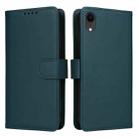 For iPhone XR BETOPNICE BN-005 2 in 1 Detachable Imitate Genuine Leather Phone Case(Blue) - 1