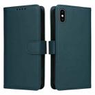 For iPhone XS Max BETOPNICE BN-005 2 in 1 Detachable Imitate Genuine Leather Phone Case(Blue) - 1
