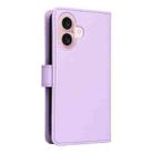 For iPhone 16 BETOPNICE BN-005 2 in 1 Detachable Imitate Genuine Leather Phone Case(Light Purple) - 3