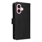 For iPhone 16 BETOPNICE BN-005 2 in 1 Detachable Imitate Genuine Leather Phone Case(Black) - 3