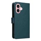 For iPhone 16 BETOPNICE BN-005 2 in 1 Detachable Imitate Genuine Leather Phone Case(Blue) - 3