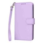 For iPhone 16 Plus BETOPNICE BN-005 2 in 1 Detachable Imitate Genuine Leather Phone Case(Light Purple) - 2