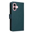 For iPhone 16 Plus BETOPNICE BN-005 2 in 1 Detachable Imitate Genuine Leather Phone Case(Blue) - 3