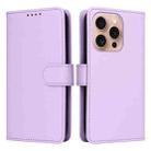 For iPhone 16 Pro BETOPNICE BN-005 2 in 1 Detachable Imitate Genuine Leather Phone Case(Light Purple) - 1