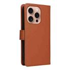 For iPhone 16 Pro BETOPNICE BN-005 2 in 1 Detachable Imitate Genuine Leather Phone Case(Brown) - 3