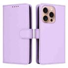 For iPhone 16 Pro Max BETOPNICE BN-005 2 in 1 Detachable Imitate Genuine Leather Phone Case(Light Purple) - 1