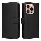 For iPhone 16 Pro Max BETOPNICE BN-005 2 in 1 Detachable Imitate Genuine Leather Phone Case(Black) - 1