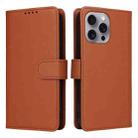 For iPhone 16 Pro Max BETOPNICE BN-005 2 in 1 Detachable Imitate Genuine Leather Phone Case(Brown) - 1