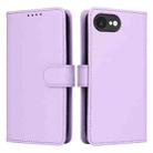 For iPhone 16e BETOPNICE BN-005 2 in 1 Detachable Imitate Genuine Leather Phone Case(Light Purple) - 1