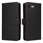 For iPhone 16e BETOPNICE BN-005 2 in 1 Detachable Imitate Genuine Leather Phone Case(Black) - 1