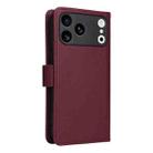 For iPhone 17 Pro Max BETOPNICE BN-005 2 in 1 Detachable Imitate Genuine Leather Phone Case(Wine Red) - 3