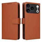 For iPhone 17 Pro BETOPNICE BN-005 2 in 1 Detachable Imitate Genuine Leather Phone Case(Brown) - 1