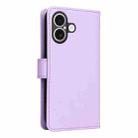 For iPhone 17 BETOPNICE BN-005 2 in 1 Detachable Imitate Genuine Leather Phone Case(Light Purple) - 3