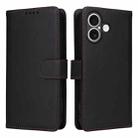 For iPhone 17 BETOPNICE BN-005 2 in 1 Detachable Imitate Genuine Leather Phone Case(Black) - 1