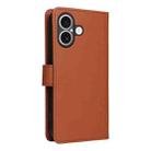 For iPhone 17 BETOPNICE BN-005 2 in 1 Detachable Imitate Genuine Leather Phone Case(Brown) - 3