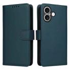 For iPhone 17 BETOPNICE BN-005 2 in 1 Detachable Imitate Genuine Leather Phone Case(Blue) - 1