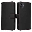 For Samsung Galaxy A04E 4G BETOPNICE BN-005 2 in 1 Detachable Imitate Genuine Leather Phone Case(Black) - 1