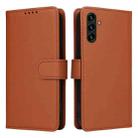 For Samsung Galaxy A13 5G / A04S / A04 BETOPNICE BN-005 2 in 1 Detachable Imitate Genuine Leather Phone Case(Brown) - 1