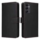 For Samsung Galaxy A24 4G / A25 5G BETOPNICE BN-005 2 in 1 Detachable Imitate Genuine Leather Phone Case(Black) - 1