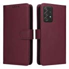 For Samsung Galaxy A52 4G / A52 5G BETOPNICE BN-005 2 in 1 Detachable Imitate Genuine Leather Phone Case(Wine Red) - 1