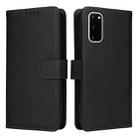 For Samsung Galaxy S20 BETOPNICE BN-005 2 in 1 Detachable Imitate Genuine Leather Phone Case(Black) - 1