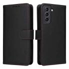 For Samsung Galaxy S21 BETOPNICE BN-005 2 in 1 Detachable Imitate Genuine Leather Phone Case(Black) - 1