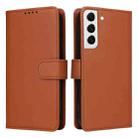 For Samsung Galaxy S22 BETOPNICE BN-005 2 in 1 Detachable Imitate Genuine Leather Phone Case(Brown) - 1