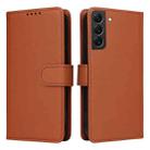 For Samsung Galaxy S22+ BETOPNICE BN-005 2 in 1 Detachable Imitate Genuine Leather Phone Case(Brown) - 1